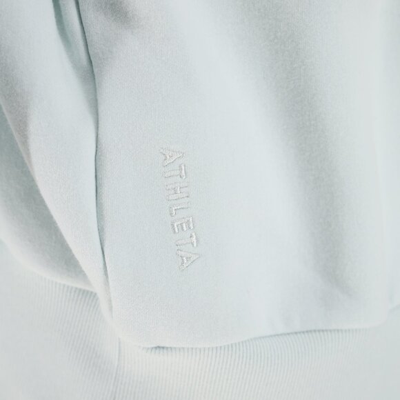 NWT ATHLETA Forever Fleece Relaxed Crew Sweatshirt Minty Green Size M - Picture 7 of 10